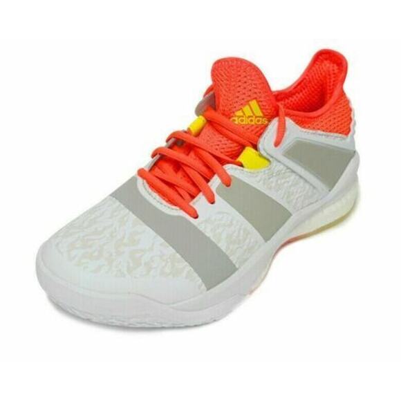 Adidas Stabil X Badminton Men's Athletic Multicolor Striped Shoes US 13 New - Picture 1 of 8